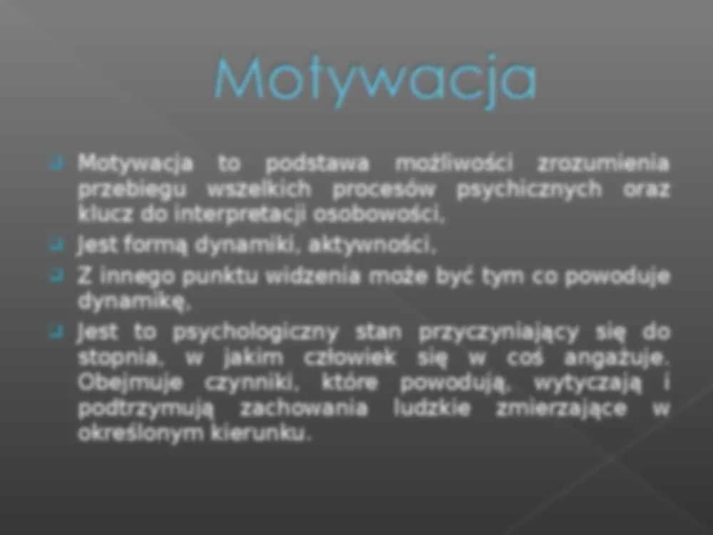 Motywacja w psychologii: klucz do zrozumienia swoich działań